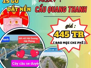 Siêu phẩm f0 đất thổ cư gần cầu quang thanh, oto vào tận nơi.