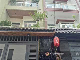 8t nhú  nhà 4 tầng 4x17m hẻm xe hơi quay đầu khu dân trí cao bùi quang là  gò vấp