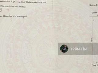 Lô đất mặt tiền đường bình minh 3, ngay phố đi bộ bạch đằng, giá bán  14 tỷ 300