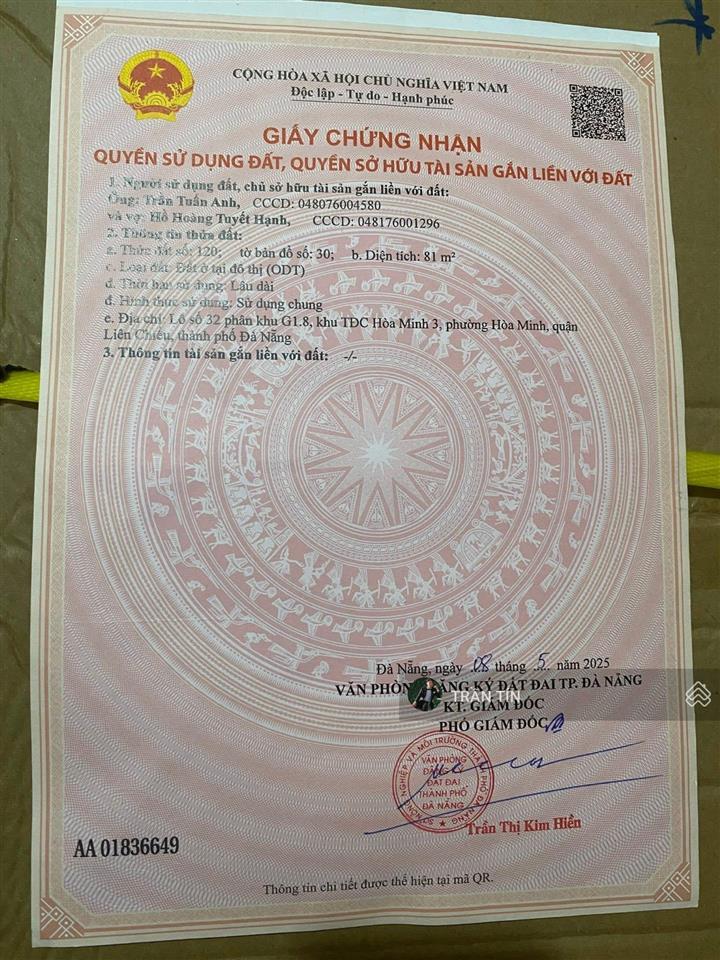 Lô đất đường hoà minh 23 view trung tâm thương mại