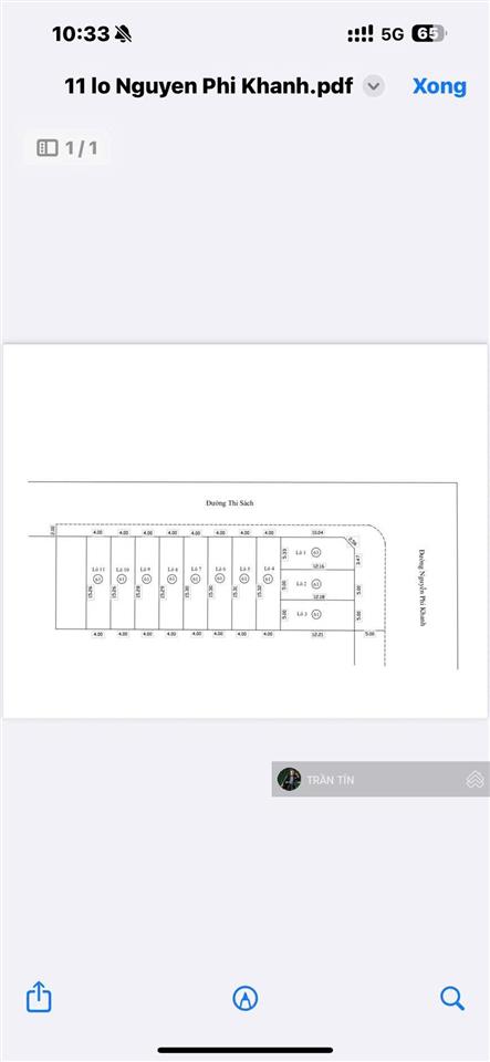 Cập nhật giá giỏ hàng 11 lô đất góc 2 mặt tiền đường thi sách  nguyễn phi khanh.