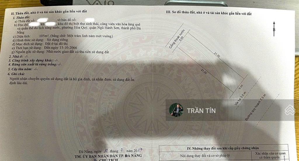 Cặp đất đường bờ quan 7, đối diện đảo kim cương sunneva, gần sông thoáng mát