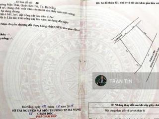 Lô đất mặt tiền đường lê bôi, sơn trà, cách biển chỉ 50m