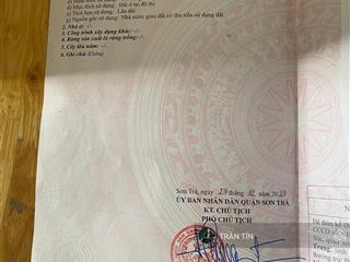 Lô đất đường quy hoạch 5m5 phan bôi, sơn trà