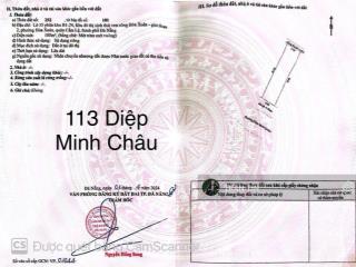 Lô đất mặt tiền đường diệp minh châu, hoà xuân