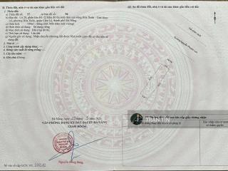 Lô đất mặt tiền đường nguyễn phước lan, hoà xuân.