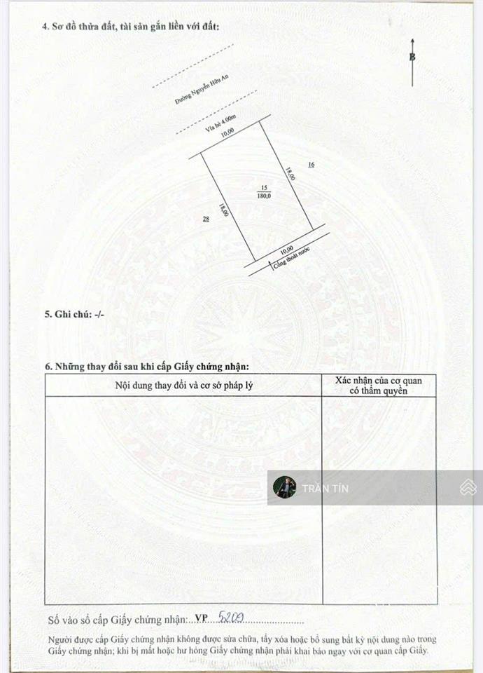 Lô đất mặt tiền đường nguyễn hữu an, view vịnh biển, sát nhà hàng chân trời góc bể