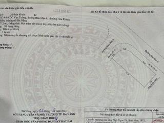 Lô đất góc 2 mặt tiền đường bàu mạc 5 & bàu mạc 6