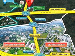Đất 2 mặt tiền trại hồ, cổ đông, sơn tây, hà nội