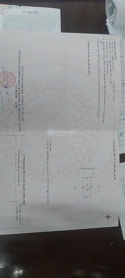 Cần bán gấp lô đất mb gần đường thanh niên tại quảng đức dien tích 140m2 mặt tiền 7m