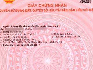 Bán đất tại hậu nghĩa, đức hòa, long an, vị trí gần dự án vinhomes hậu nghĩa 197ha