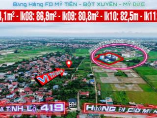 Hot! cơ hội sở hữu ngay 5 lô đất cực đẹp tại bộ xuyên,mỹ đức, chuẩn hoa hậu khu vực, vị trí đắc địa