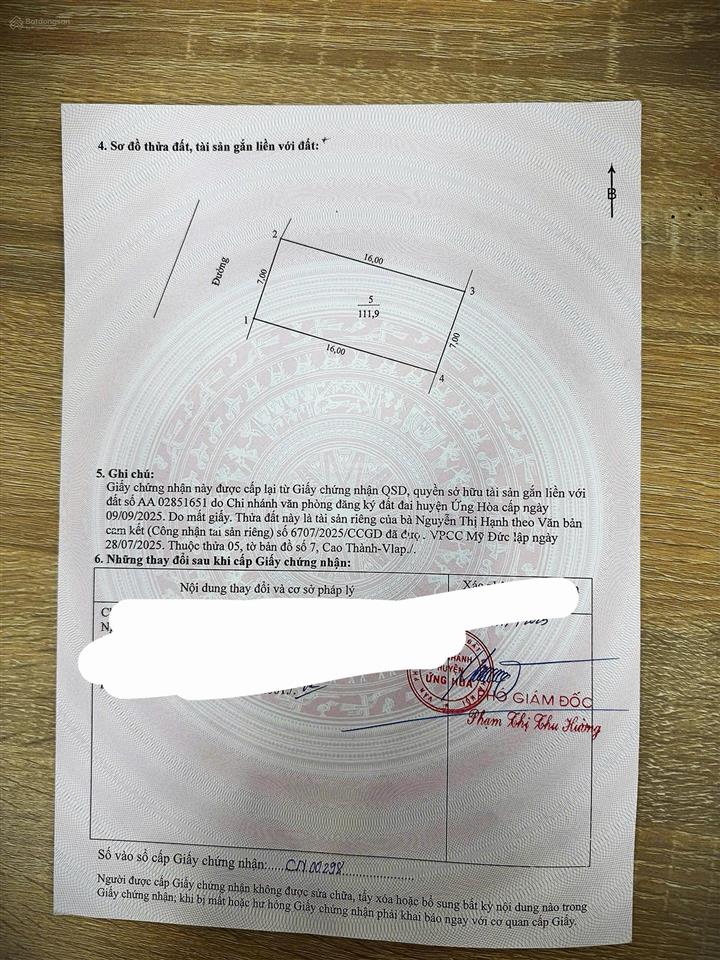 Bán đất vị trí kinh doanh đắc địa cao thành  ứng hòa, dân cư đông đúc