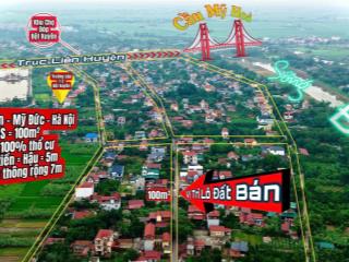 Bán đất kinh doanh vị trí kim cương trung tâm bột xuyên, mỹ đức