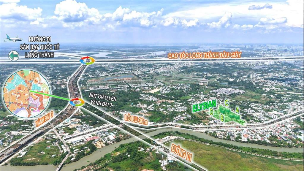 Tổng mức đầu tư nâng cấp đường lò lu là 755 tỷ hoàn thành t9.2026. sở hữu elysian đón hạ tầng