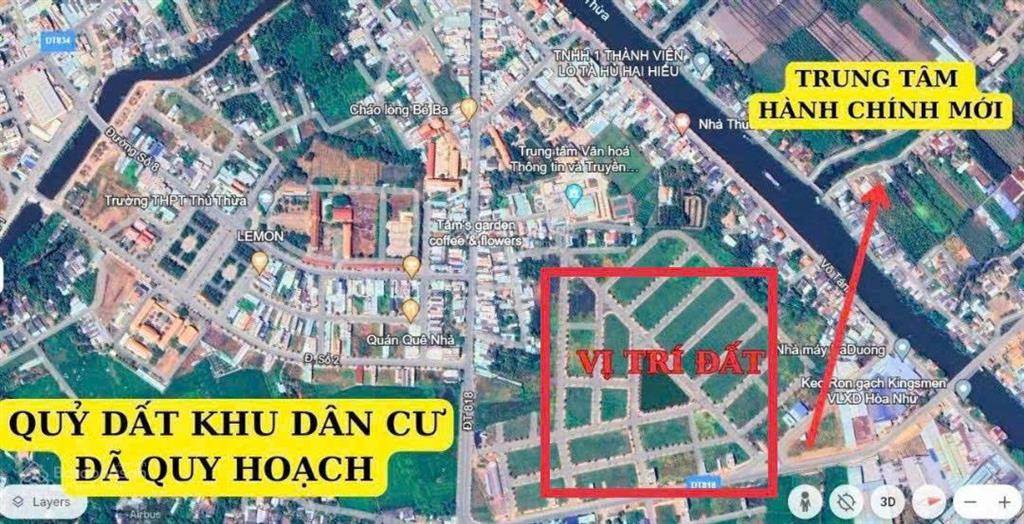 Chính chủ cần bán gấp lô đất sát sacombank thủ thừa