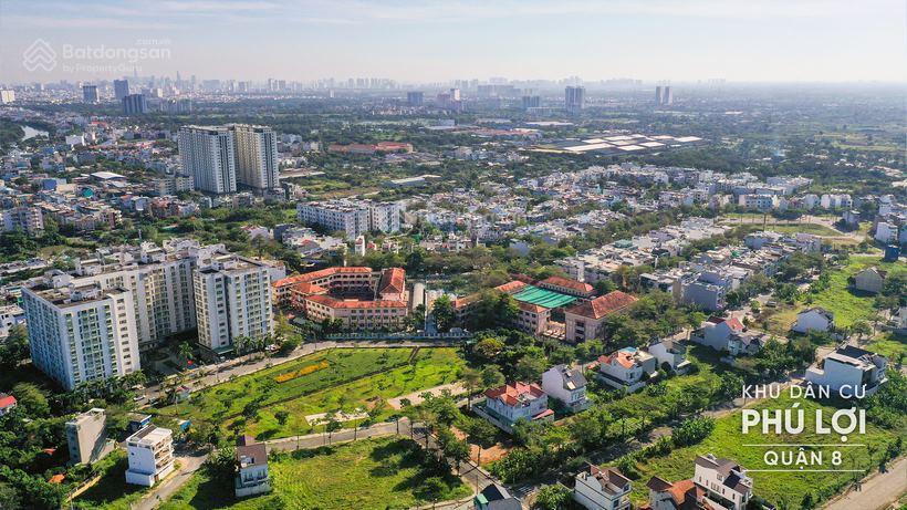 Bán đất nền kdc phú lợi dt 80m2 giá 3,7tỷ ngay phạm thế hiển, p7, q8  gần trường, dân cư đông đúc