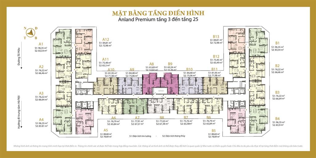 Chính chủ bán căn hộ chung cư tại anland premium,73m2, 3pn, 2wc  không 397315943