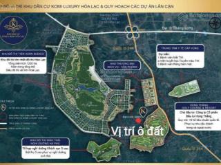 Án nhà vườn view núi  căn góc 352m² tại thạch thất  cách khu cnc hòa lạc