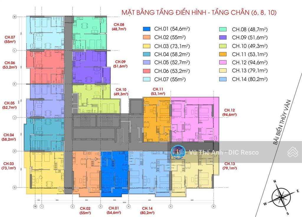 Bán căn hộ csj vũng tàu giá gốc cđt, 6 căn cuối cùng  cách biển chỉ 50m