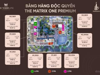 Quỹ ngoại giao 2pn 3pn giá rẻ hơn cdt 300 500tr, ck 18,8% tại matrix one  nhận ck cao 0349 518 ***