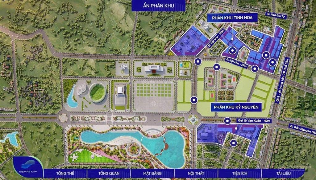 Hot! hot! hot! lô góc trung tâm dự án fecon square city phổ yên, giá ngoại giao