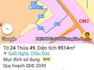 Cần bán 1,8ha (18000)m2 châu đức bà rịa vũng tàu tphcm ngay kcn sonadezi