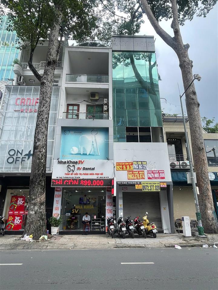 Mặt tiền cao thắng, quận 3 nhà 4x18m, trệt 3 lầu st giá 29 tỷ tl