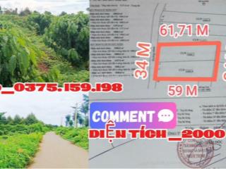 Nóng! bán gấp 2000 m2 vườn cafe khu dân cư giá 3 tỷ 250 triệu có 34 m mặt tiền siêu đẹp