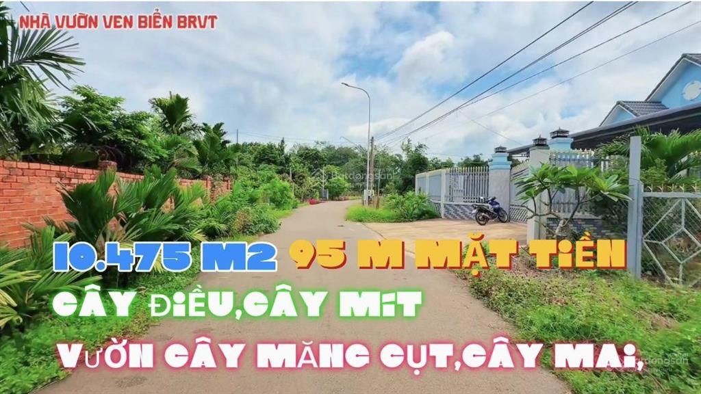 10.454 m2 95 m mặt tiền 13 tỷ "vườn cây ăn trái "sát trường học, tttm, ql 56 tại brvt tphcm