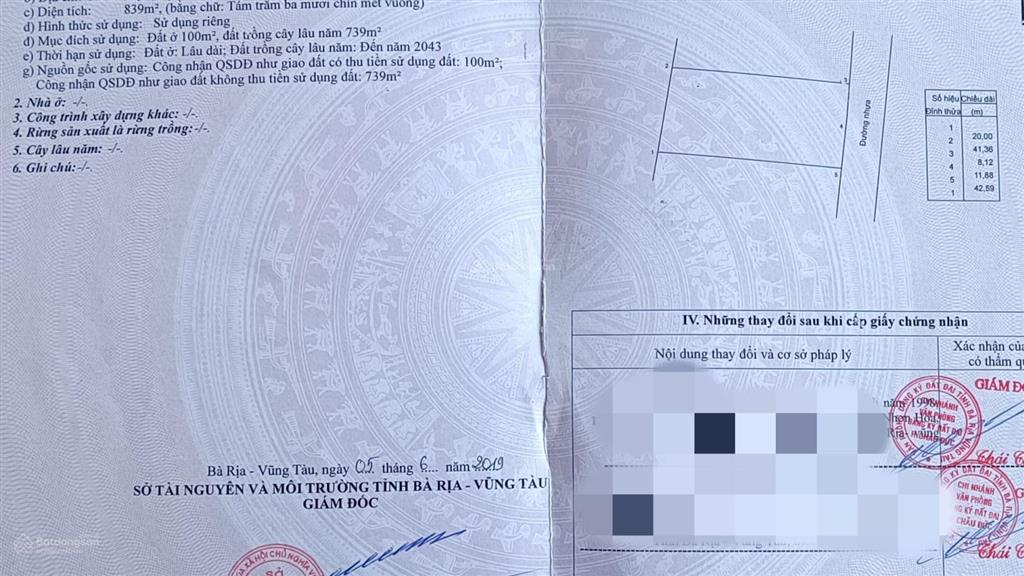 Đất vườn khu dân cư 3,4 tỷ mặt tiền hướng đông 839 m2 100 thổ cư có sầu riêng đẹp hơn mong đợi