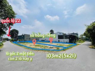 Đất ngay gần bệnh viện xuyên á, 103m2 giá 1,35 tỷ, ngay đường giồng cát tân phú trung sổ hồng riêng