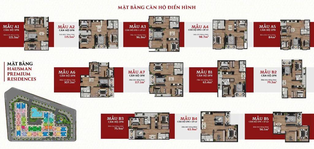 Bán căn 63.4m2 chung cư cao cấp Hausman - đường Lê Quang Đạo kéo dài, giá ngoại giao