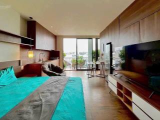 Căn hộ chung cư luxury 50m2 phòng ngủ và phòng khách ban công ở vạn hạnh mall khu đô thị quận 10