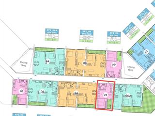 Hot  bán căn hộ 1 ngủ sf2, diện tích 34.3m2, mặt sau, tầng cao. giá 2.9 tỉ thu về