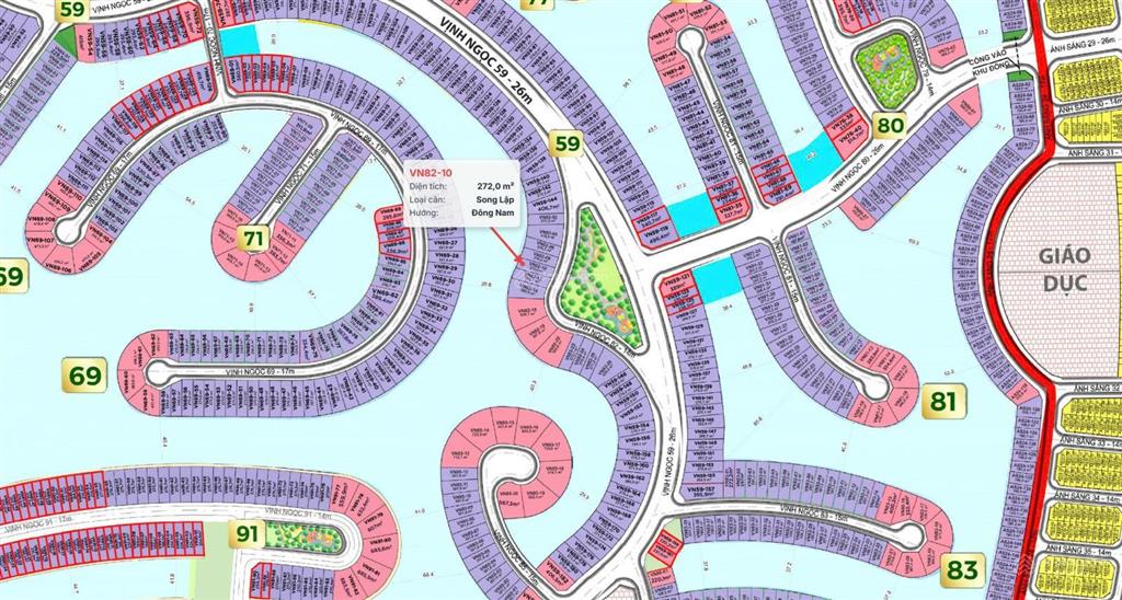 Hàng độc quyền  35,753 tỷ, 272m2, vinhomes green paradise, hoa hậu đẹp xuất sắc.