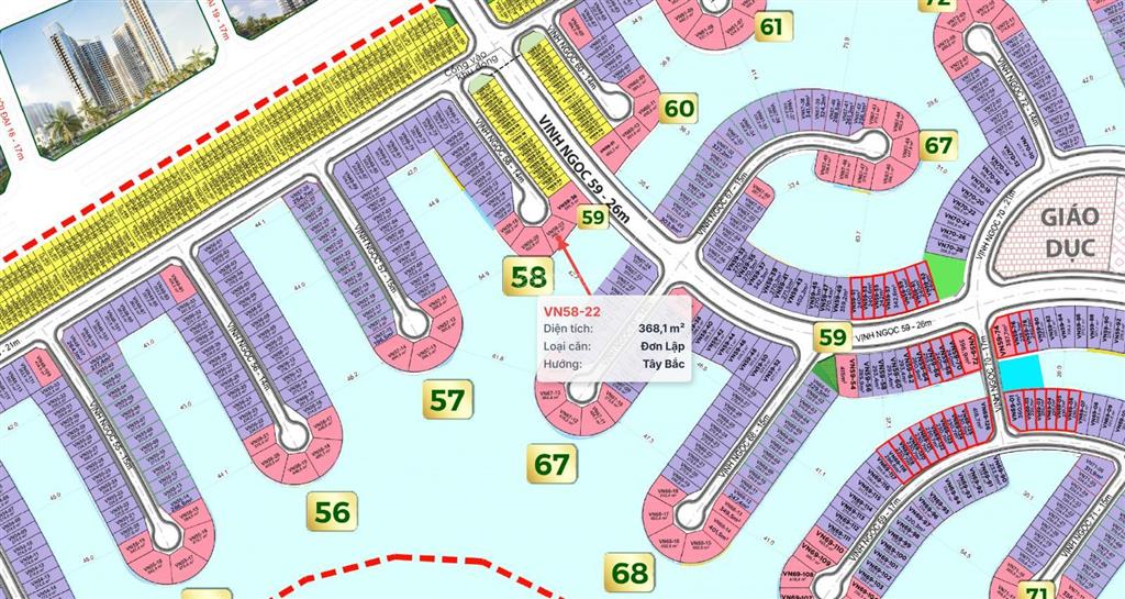 Hàng độc quyền  vinhomes green paradise, 51,4 tỷ, 368,1 m2, đẹp, nhiều tiện ích