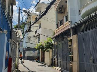 Ngộp bán nhà 2 tầng 90m2, p.1, gần ngã tư pn, hẻm 5m tráng nhựa xe hơi ngủ trong nhà, chỉ 125tr/m2