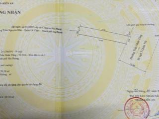 Lô đất vàng, ngay ngã 6 quán trữ, kiến an, hải phòng