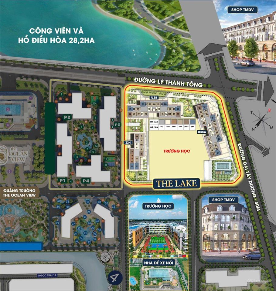 Bán 1pn lakeside vay 70% ahls t6/2027