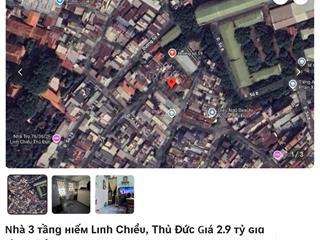 Nhà nhỏ còn 2tỷ9 mà 3 tầng hiếm quá trời khu linh chiểu thủ đức 66m2 sàn 3pn