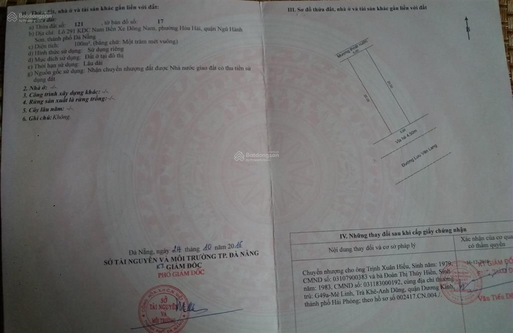 Bán đất 100m2 đường lưu văn lang gần nguyễn cơ thạch sổ đỏ chính chủ