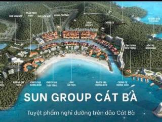 Chính thức mở bán shophouse sun cát bà, dt 135m2 giá 19,x tỷ, nh hỗ trợ lãi suất 0% trong 30 tháng