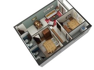 Bán căn hộ 60m2 view sông núi bà đen ban công hướng đông trung tâm tp tây ninh giá chỉ 1,3 tỷ.