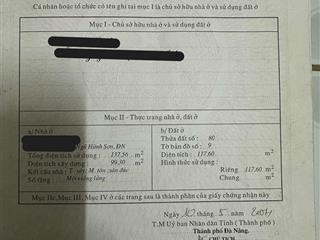 Đất đẹp 2 mặt tiền, kiệt ô tô nguyễn văn thoại gần khu phố tây, chỉ cách biển 500m