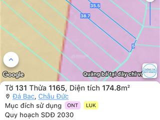 550tr sở hữu lô đất 5*40m * 80m2 thổ cư