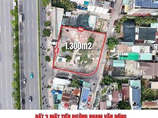 Bán lô đất đẹp góc 3 mặt tiền đường phạm văn đồng phường hiệp bình chánh, thành phố thủ đức