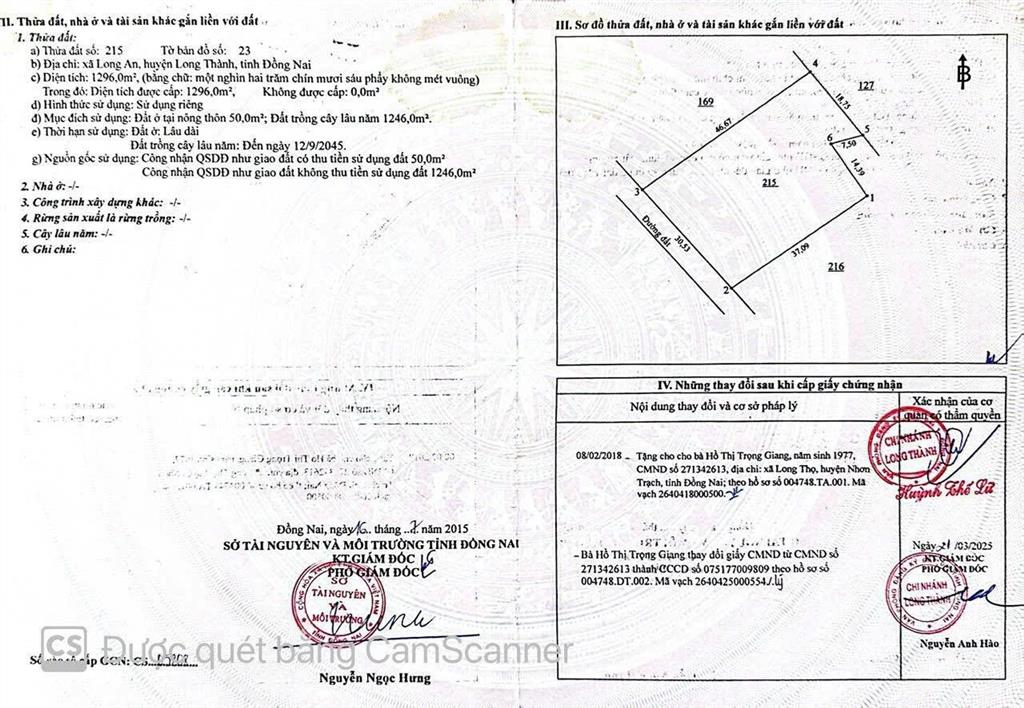 Bán đất xã long thành phù hợp cho nhà đầu tư