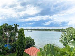 Chỉ 105 triệu/ tháng cho thuê biệt thự compound ven sông tại thảo điền hồ bơi, sân vườn rộng, 5pn
