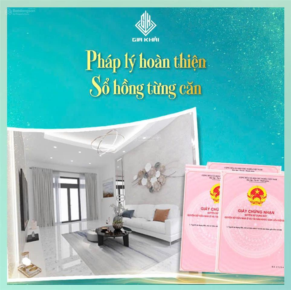 Nhà phố gia khải mặt tiền hùng vương, đối diện chợ an điền, sổ hồng, full nội thất cao cấp